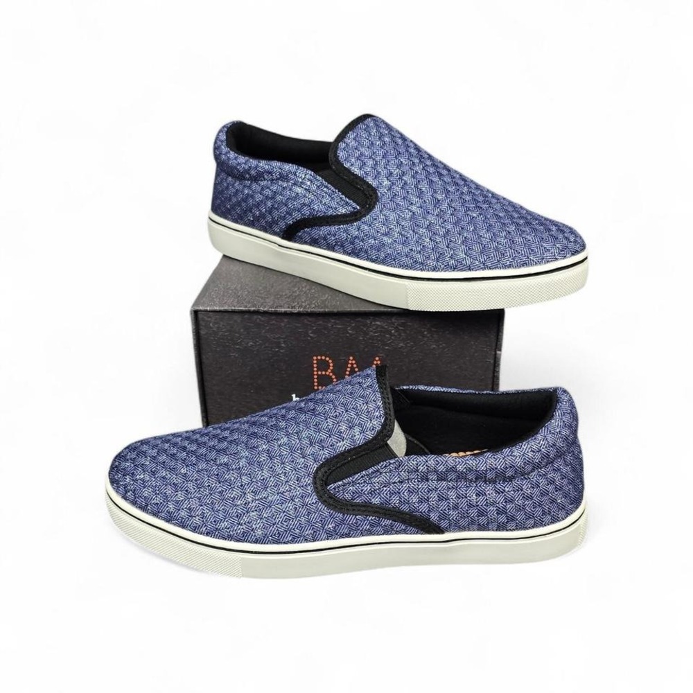 Bernie Mev Verona Slip-on Sneakers Navy Shimmer - Women's Size 36 *RUN‎ SMALL*